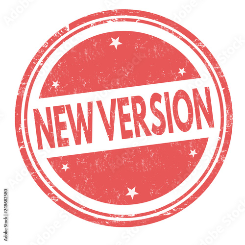 New version sign or stamp