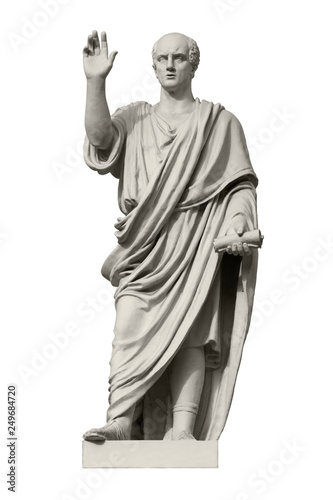 Statue of Cicero, a Roman statesman, lawyer, orator and philosopher photo