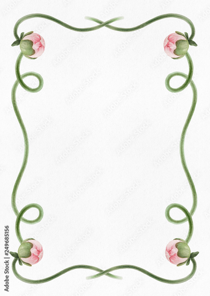 Obraz premium Pattern with peony