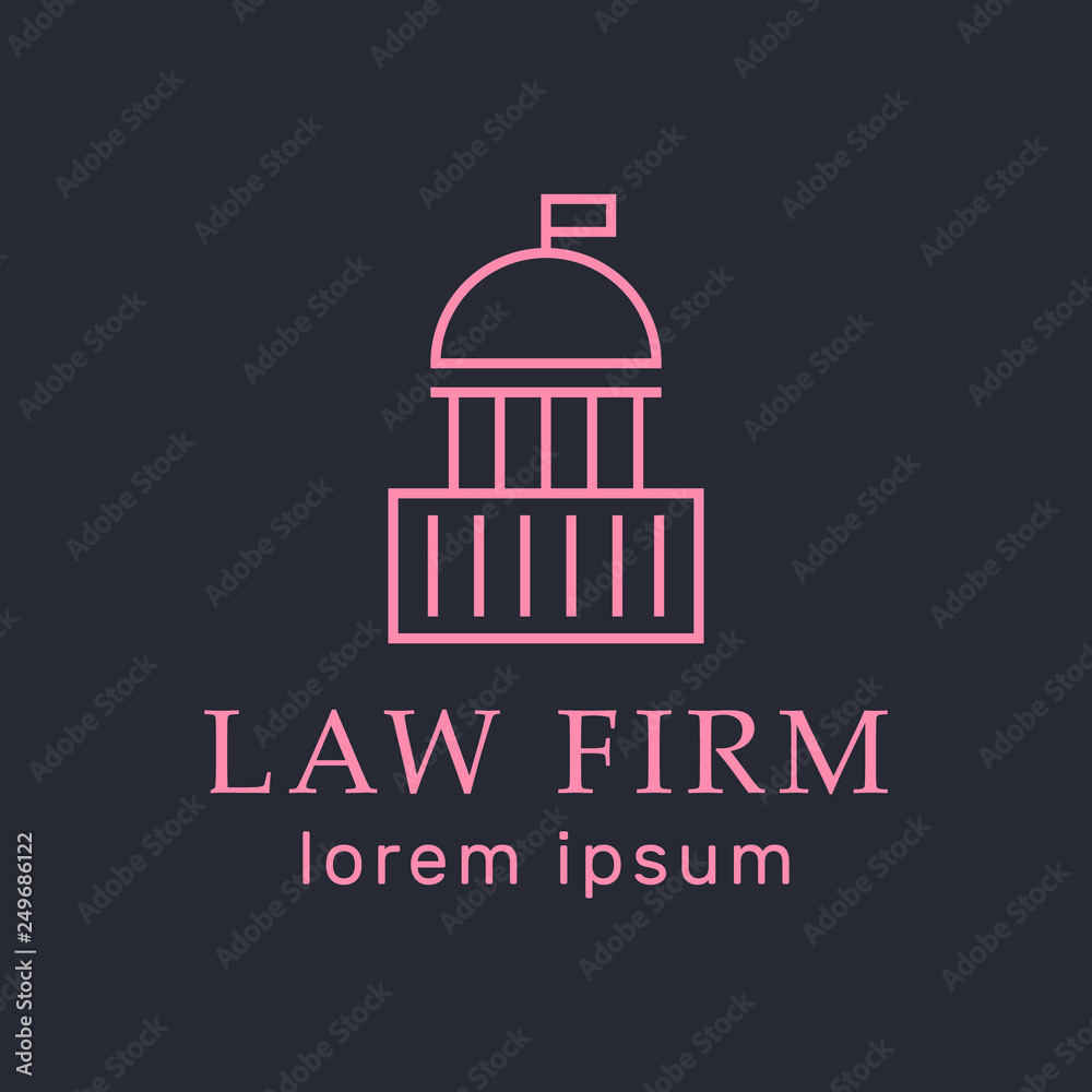 Naklejka premium Justice and lawyer service banners set. Lawyer flat vector illustration