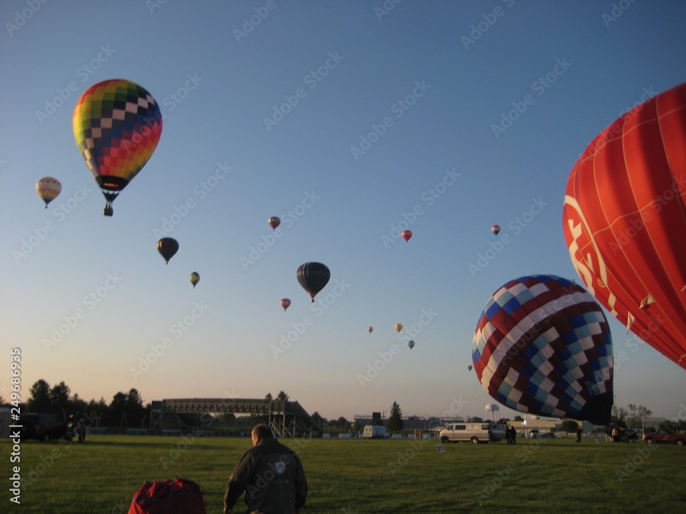 Obraz premium Hot air balloons