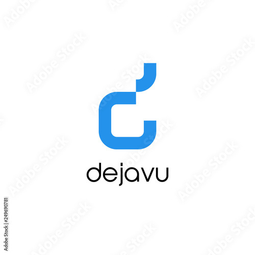 Fototapeta Naklejka Na Ścianę i Meble -  Initial D And J On Dejavu Logo.