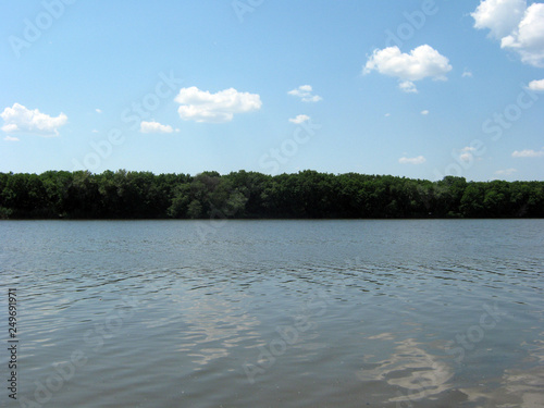 lake and blue sky