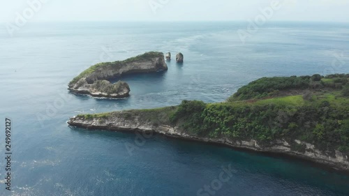 The beautiful islands of the island of Nusa Penida. Close to Atuh beach. Indonesia. photo