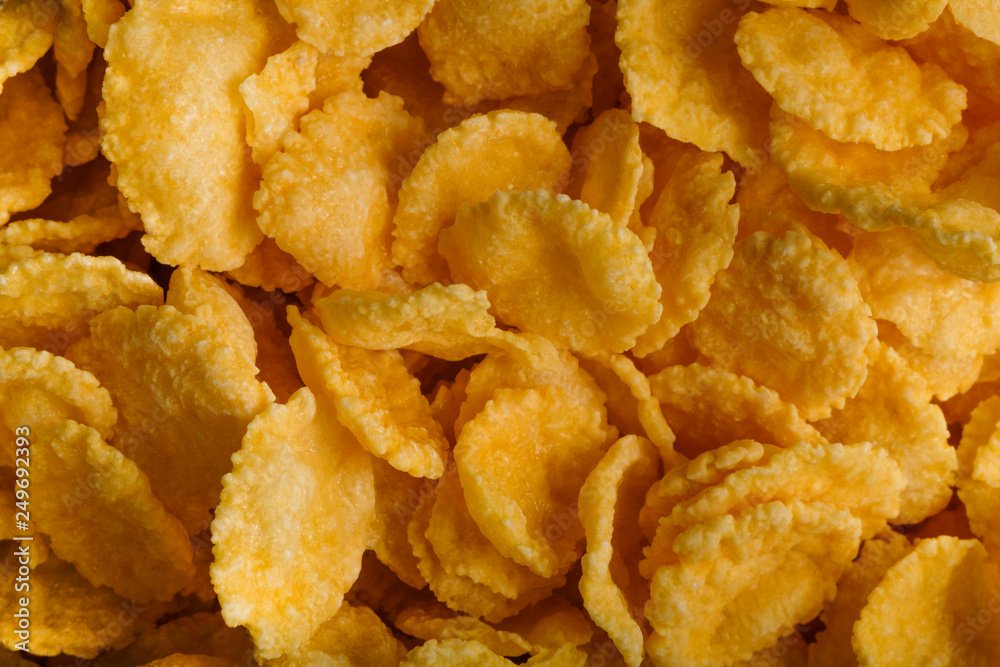 Corn-flakes background and texture, cereal. Corn-flakes background and texture, cereal.