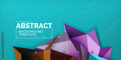 Triangular low poly background design