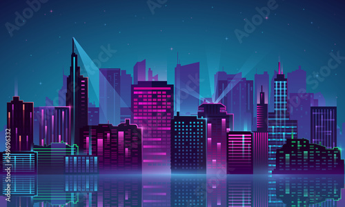 Vector City neon