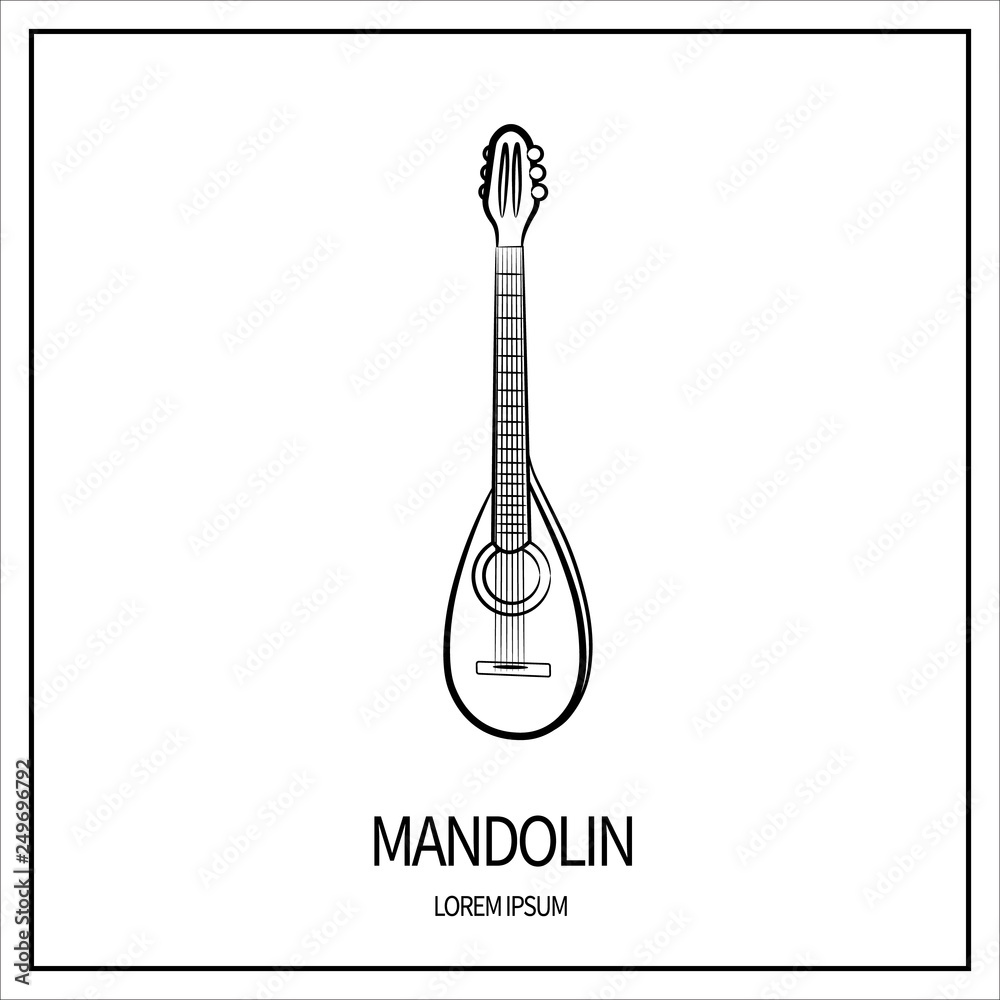 Mandolin Outline mandolin-outline