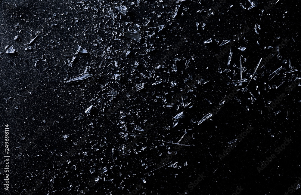 Explosion glass, dust and piece texture and background, isolated on black,  cracked window effect Stock Photo | Adobe Stock