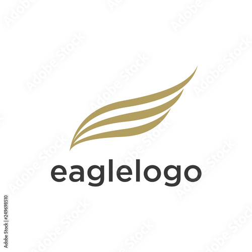 eagle logo concept - vector illustration template, emblem design on a white background.