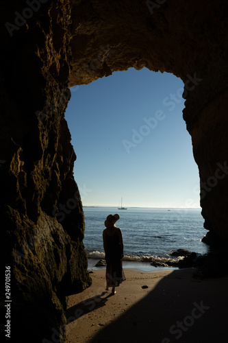 Sunset at Praia do Camilo Algarve 