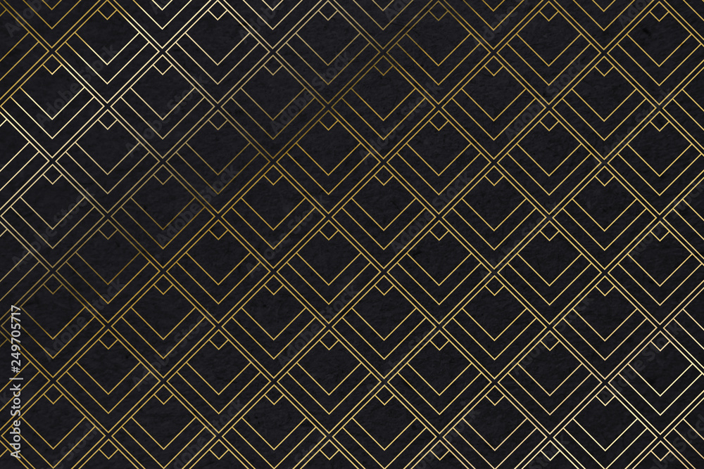 Art deco pattern background with diamond shape - Illustration