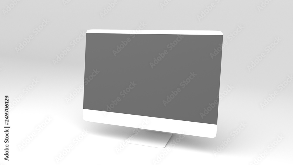 Monitor Mockup Computer Display 3d Render Model
