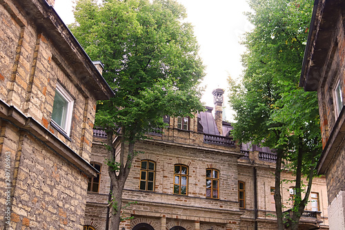 Old buildings in Tallinn, Estonia photo