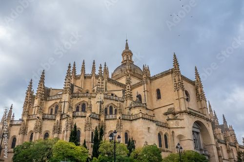 The awe-inspiring Cathedral of Segovia, Castile-Leon, Spain. The last major gothic church built in Spain