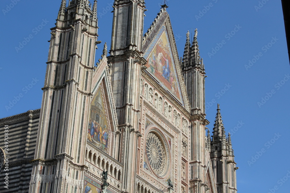 Fototapeta premium Santa Maria Assunta Cathedral, Orvieto, Umbria, Italia