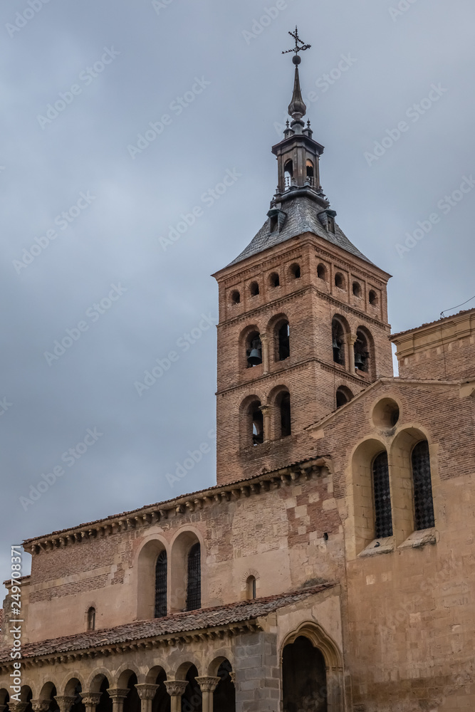 Saint martin Church, Medina del Campo Square, Segovia, Castile-Leon, Spain. XII century, romanesque style