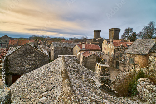 The medieval Village, La Couvertoirade, France