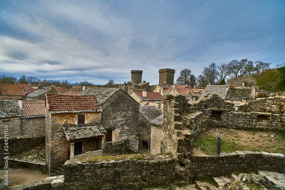 The medieval Village, La Couvertoirade, France