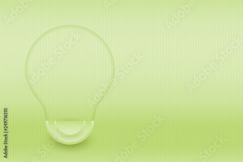Light bulbs. Minimal concept idea.