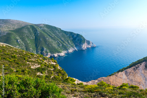 Sea landscape in zakynthos island