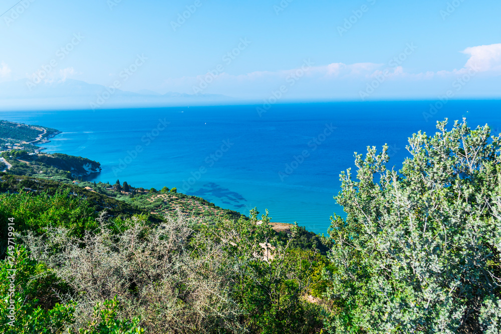 Sea landscape in zakynthos island