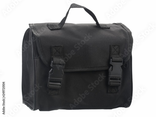 Black fabric bag. Ideal for carrying your belongings.