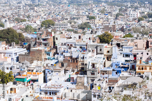 Aerial view of Udaipur city, India © Nastya Tepikina