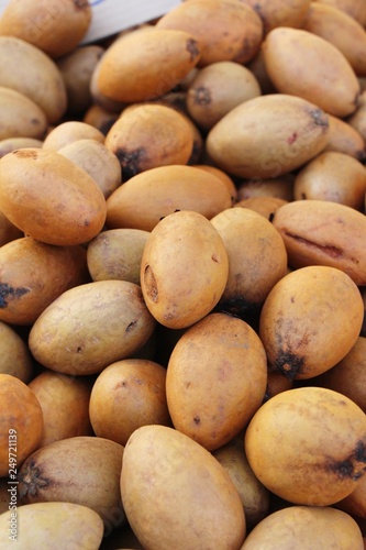 Sapodilla fruit is delicious at street food