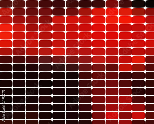 Mosaic pattern background. Bright colorful tiles with white gaps texture.