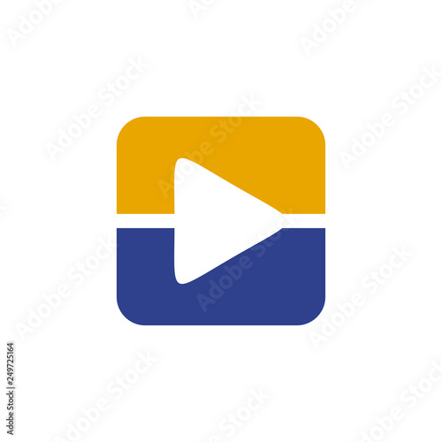 Free Download Play Icon logo design vector template - GFXLoad