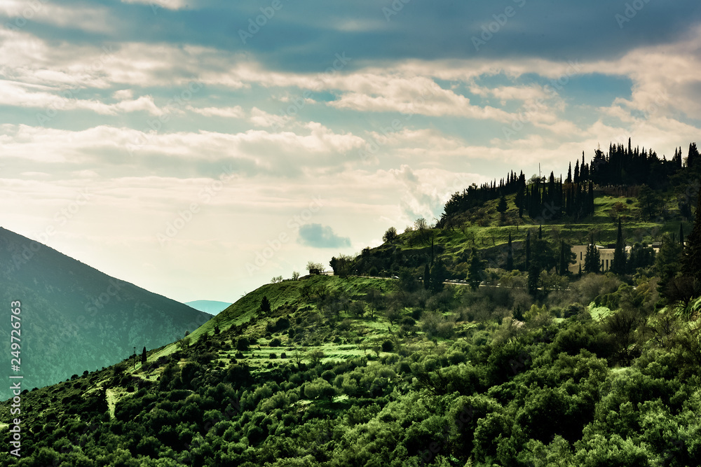 A mountain landscape, Delphi