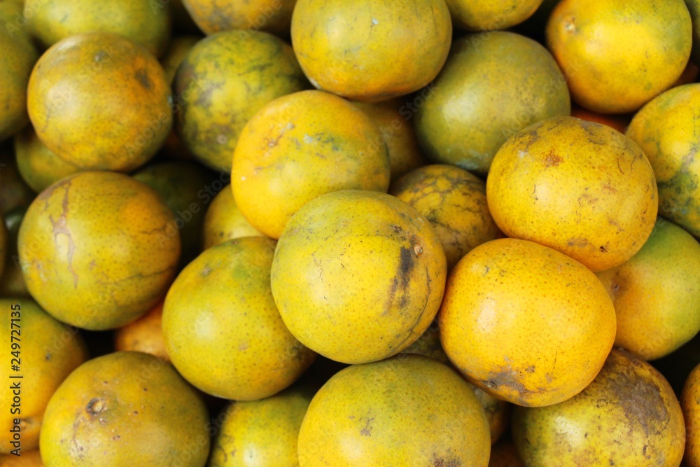 orange fruit is delicious at street food orange fruit is delicious at street food