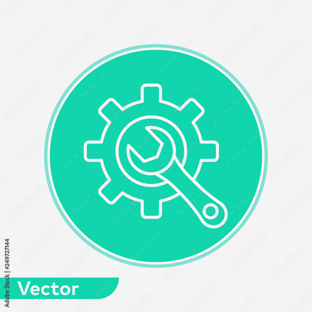 Configuration vector icon sign symbol Configuration vector icon sign symbol