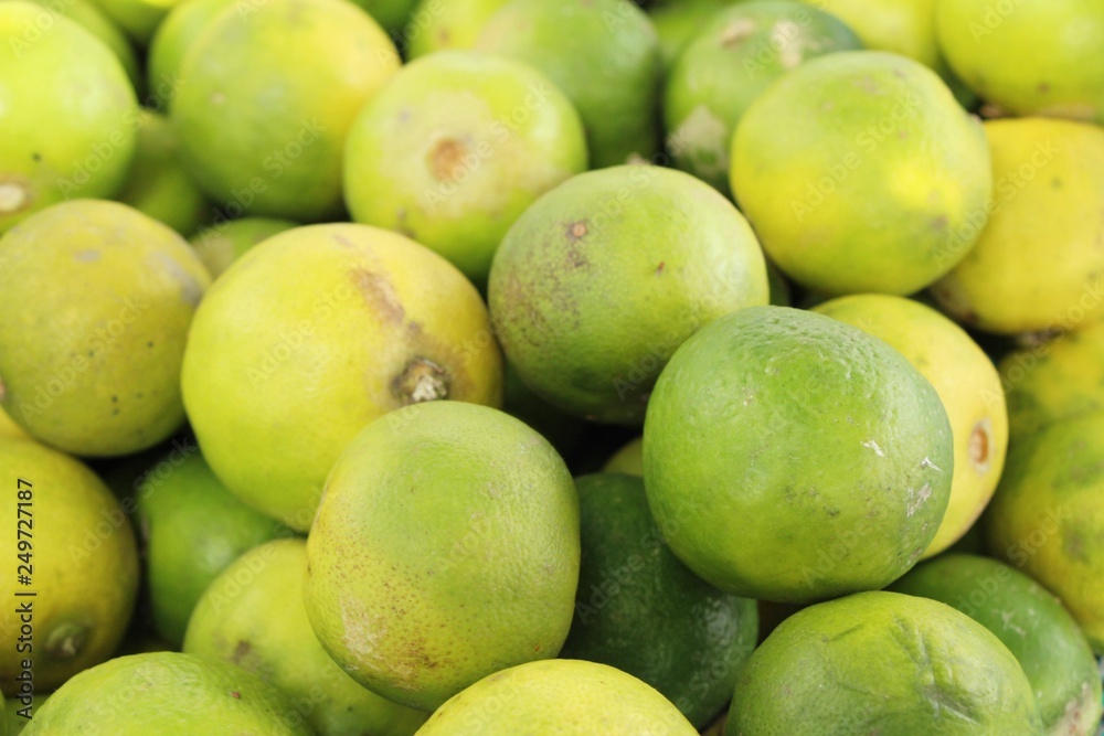 Fresh lemon for cooking at street food Fresh lemon for cooking at street food