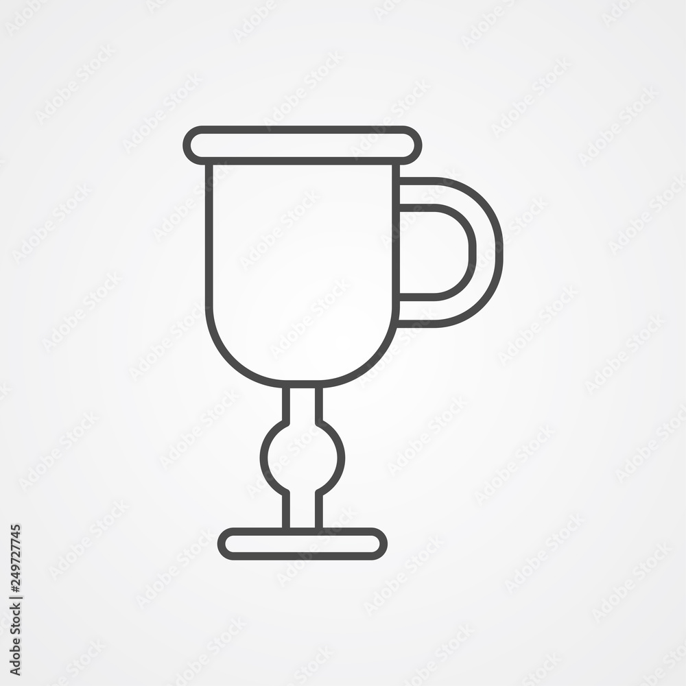 Latte vector icon sign symbol Latte vector icon sign symbol