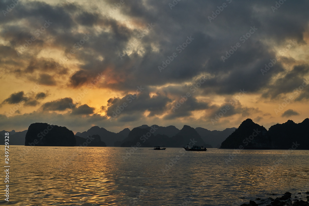 Evening in Halong Bay