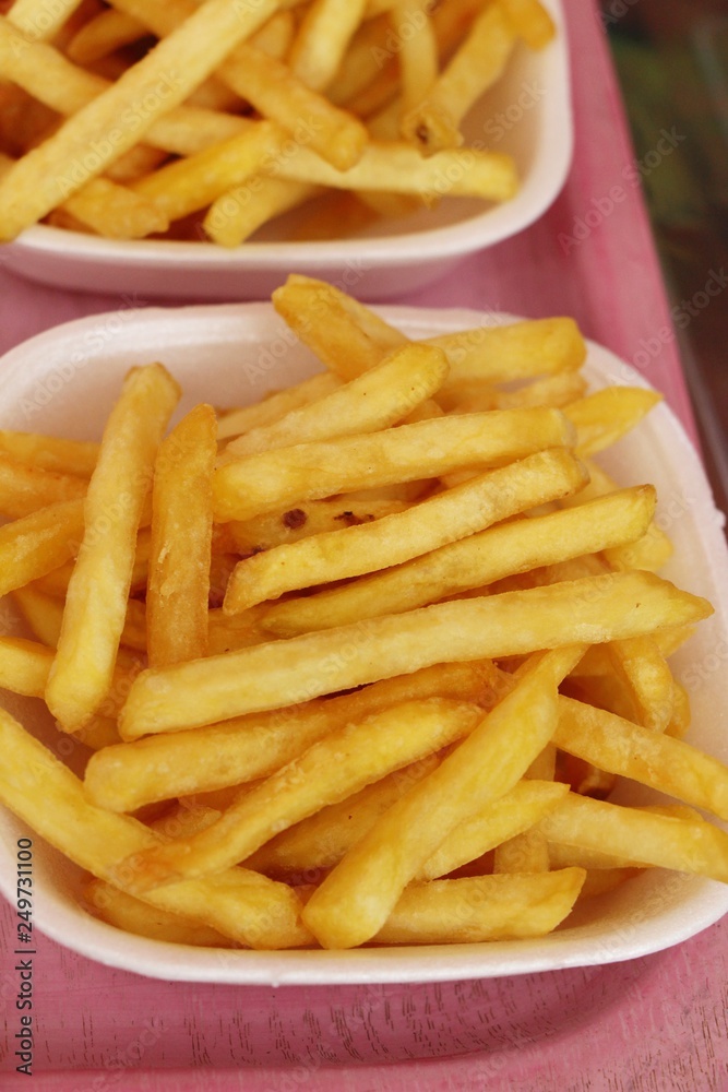 French fries is delicious at street food French fries is delicious at street food
