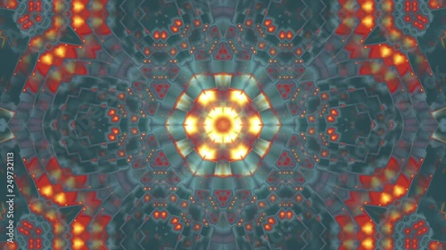 Hypnotic Red Complex Intricate Kaleidoscope 2