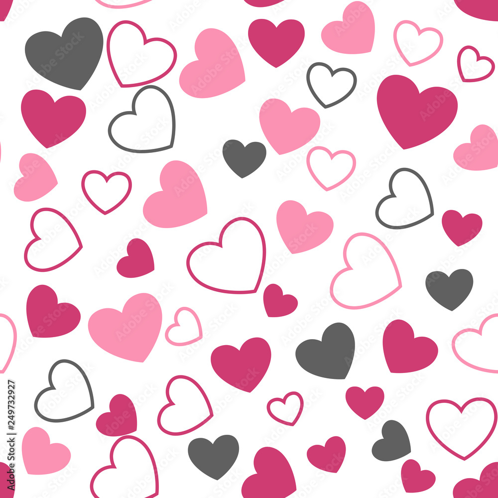 Valentine's day seamless pattern,
