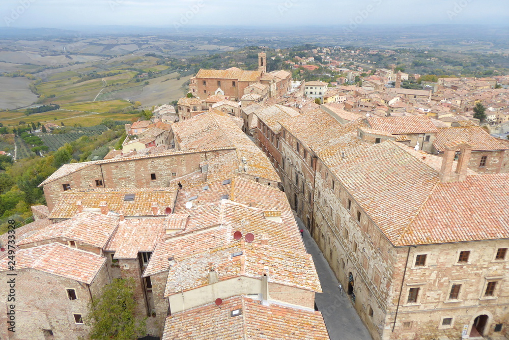 Montepulciano seen from a look-out