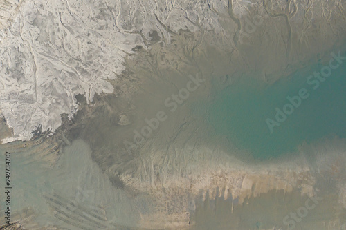 фотографія Aerial view of degraded landscape