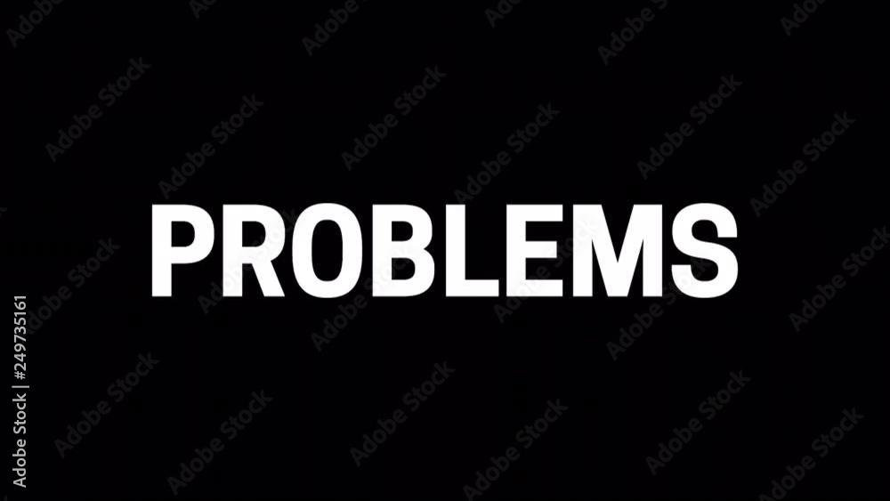 retro videogame PROBLEMS text computer old tv glitch interference noise screen animation seamless loop dynamic animated black background joyful video retro videogame PROBLEMS text computer old tv glitch interference noise screen animation seamless loop dynamic animated black background joyful video