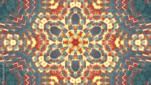 Hypnotic Red Complex Intricate Kaleidoscope 3