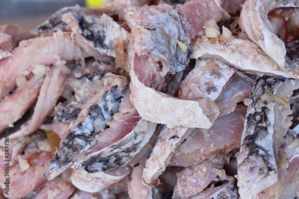 pickled fish for cooking at street food pickled fish for cooking at street food