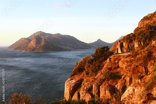 Chapman's Peak Drive on the Atlantic Coast between Hout Bay and Noordhoek is a beautiful views in the world at Cape Town, South Africa