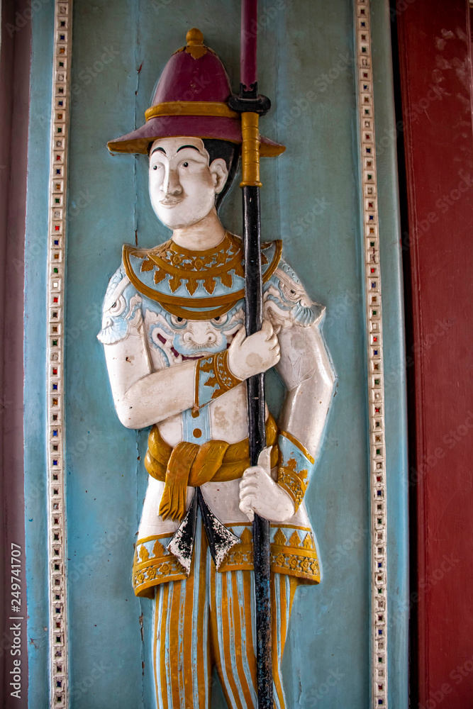 Obraz premium Gran Palace Wat Phra Kaew Temple in Bangkok, Thailand