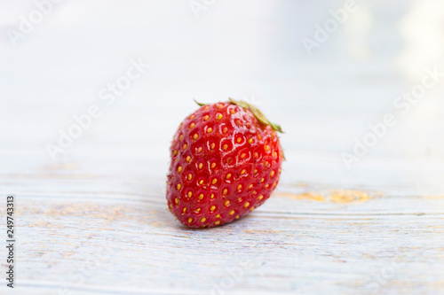 Sweet, juicy, ripe strawberries. Red, large strawberries Food with vitamins. Vegetarian food. photo