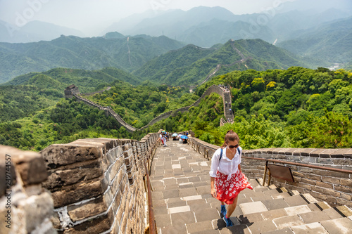 Fototapeta China travel at Great Wall