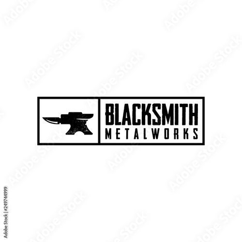 Blacksmith metalworks Logo Design Inspiration